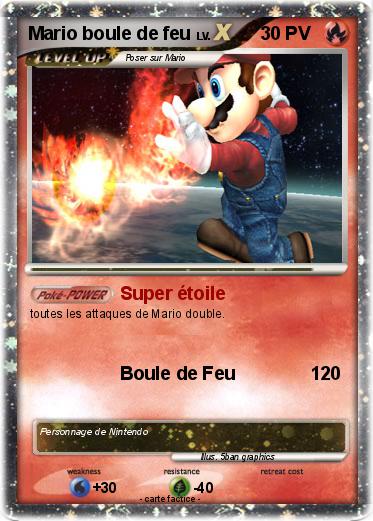 Pokemon Mario boule de feu