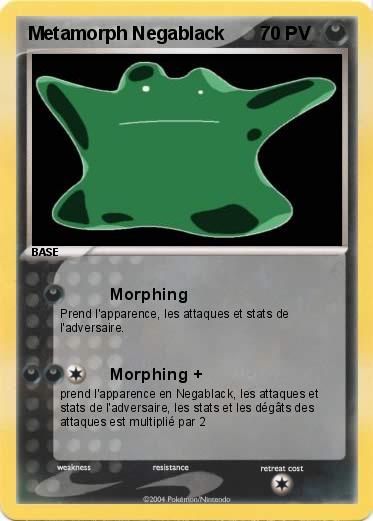 Pokemon Metamorph Negablack