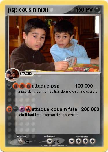 Pokemon psp cousin man        