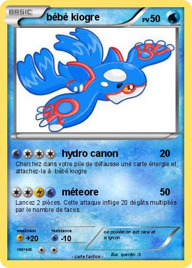 Pokemon bébé kiogre