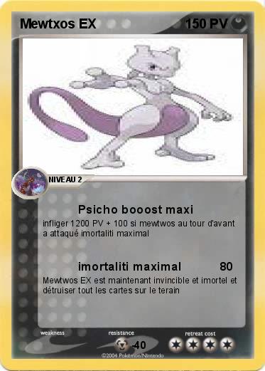 Pokemon Mewtxos EX