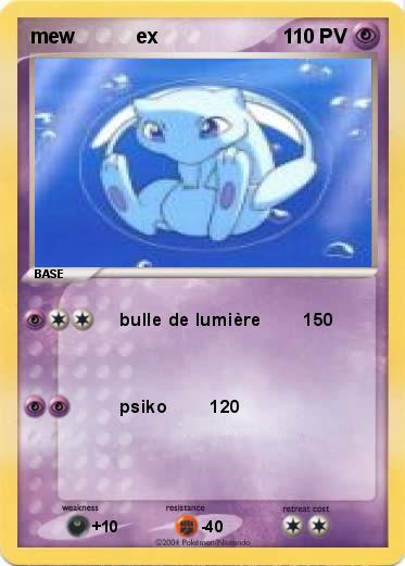 Pokemon mew           ex