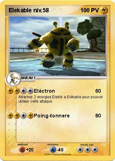 Pokemon Elekable niv.58