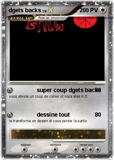 Pokemon dgets backs