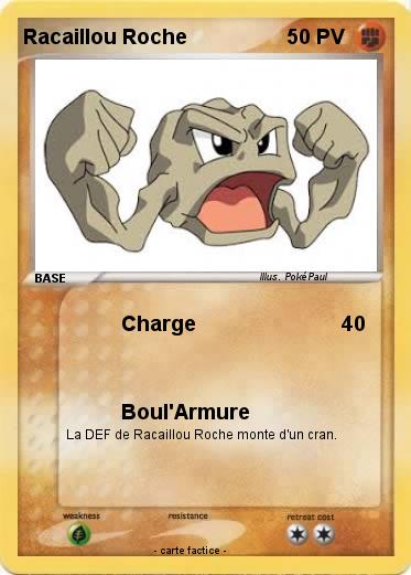 Pokemon Racaillou Roche