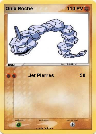 Pokemon Onix Roche