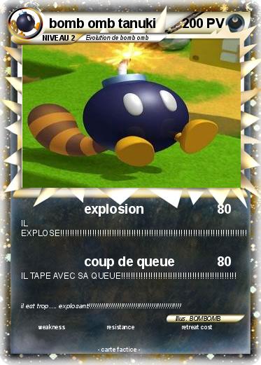 Pokemon bomb omb tanuki