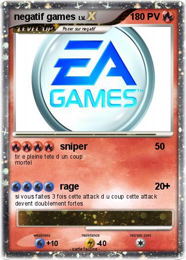 Pokemon negatif games