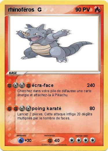 Pokemon rhinoféros  G