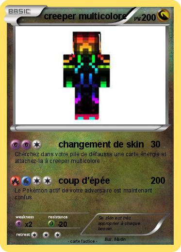 Pokemon creeper multicolore