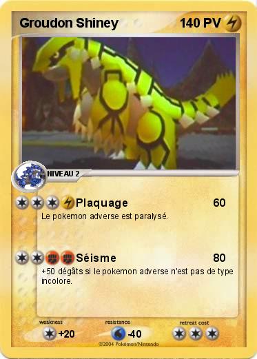 Pokemon Groudon Shiney