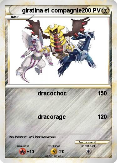 Pokemon giratina et compagnie