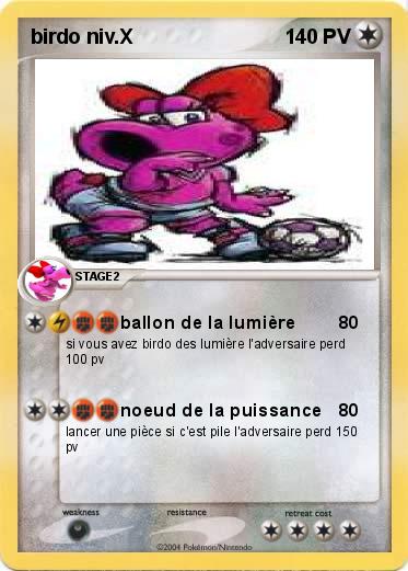 Pokemon birdo niv.X