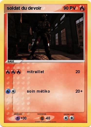 Pokemon soldat du devoir