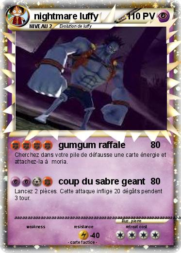 Pokemon nightmare luffy
