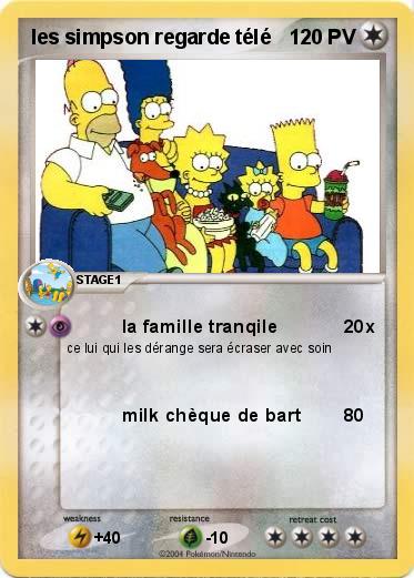 Pokemon les simpson regarde télé