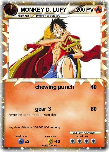 Pokemon MONKEY D. LUFY