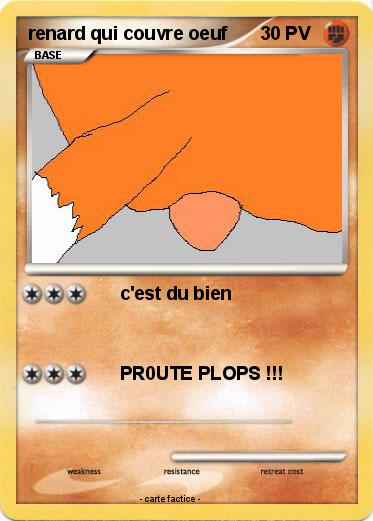 Pokemon renard qui couvre oeuf
