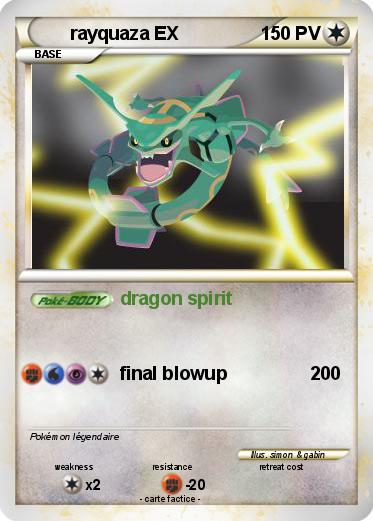 Pokemon rayquaza EX
