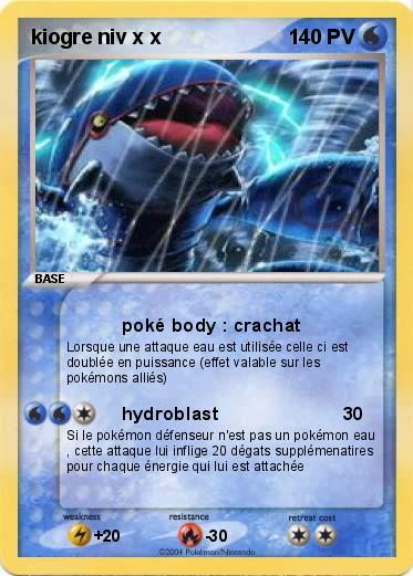 Pokemon kiogre niv x x