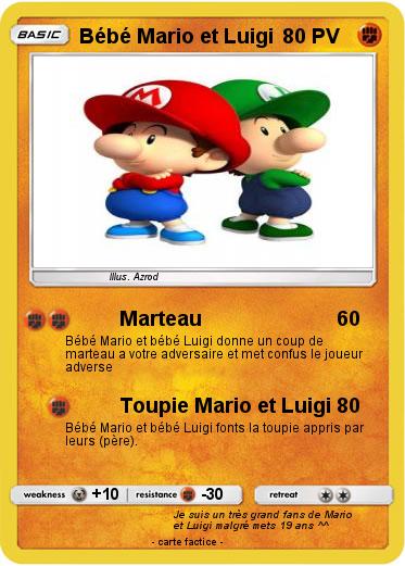 Pokemon Bébé Mario et Luigi