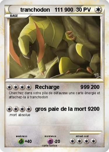 Pokemon tranchodon   111 900