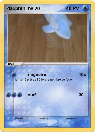 Pokemon dauphin  nv 20