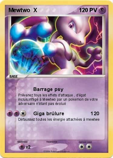 Pokemon Mewtwo  X                                                