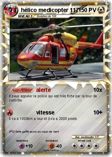 Pokemon hélico medicopter 117