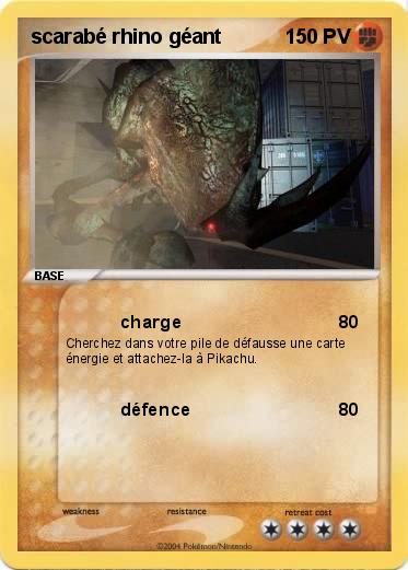 Pokemon scarabé rhino géant
