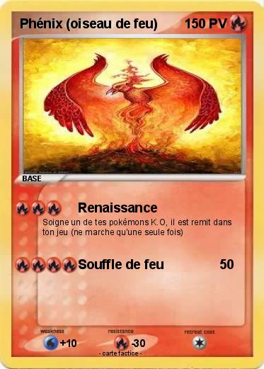 Pokemon Phénix (oiseau de feu)