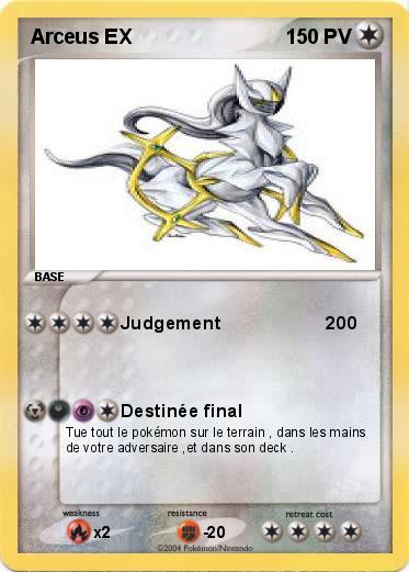 Pokemon Arceus EX 