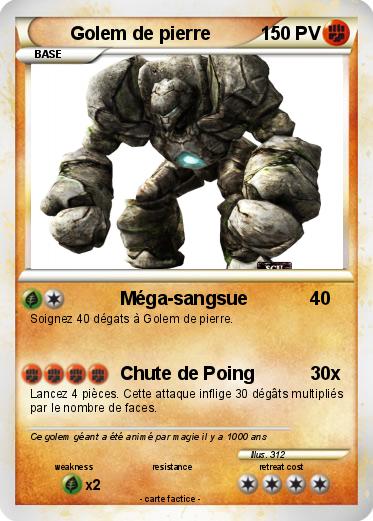 Pokemon Golem de pierre