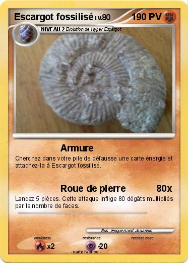 Pokemon Escargot fossilisé
