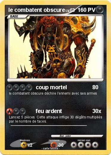 Pokemon le combatent obscure