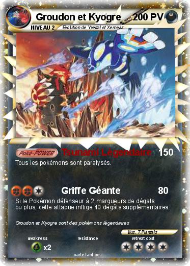 Pokemon Groudon et Kyogre
