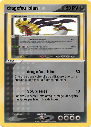 Pokemon dragofeu  blan