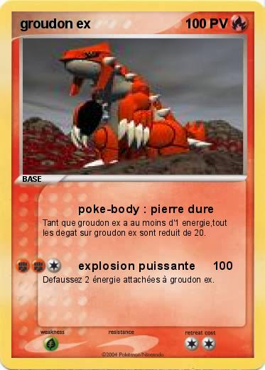 Pokemon groudon ex
