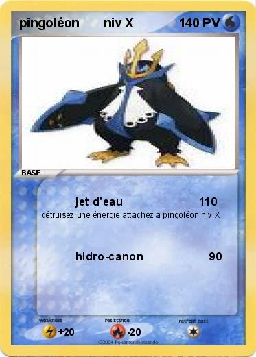 Pokemon pingoléon       niv X                                   
