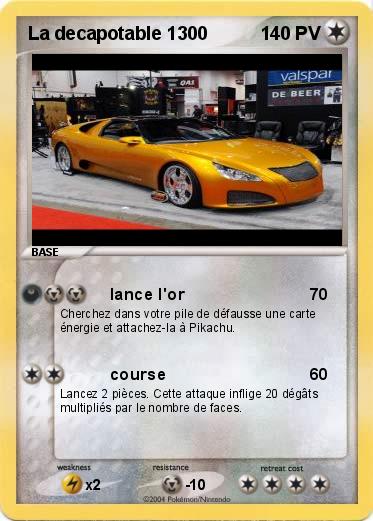 Pokemon La decapotable 1300