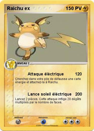 Pokemon Raichu ex