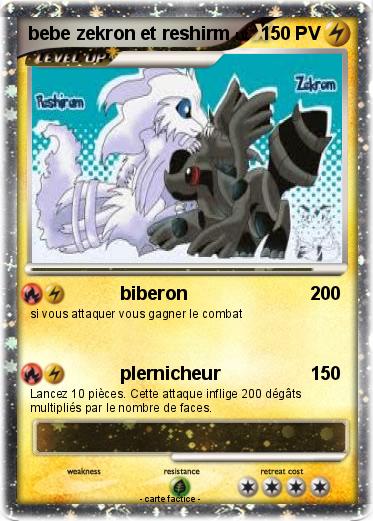 Pokemon bebe zekron et reshirm