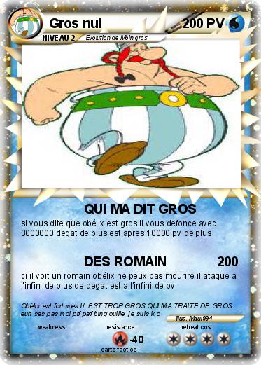 Pokemon Gros nul