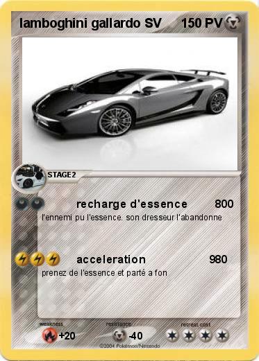 Pokemon lamboghini gallardo SV