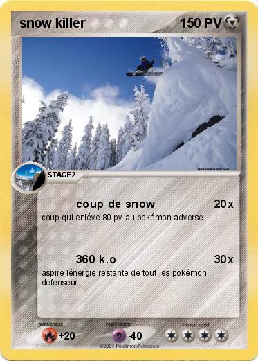Pokemon snow killer