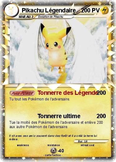 Pokemon Pikachu Légendaire
