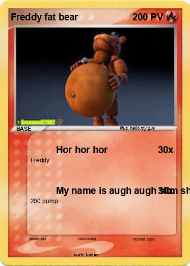 Pokemon Freddy fat bear
