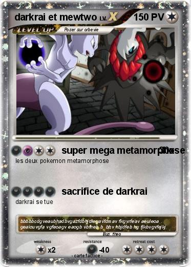 Pokemon darkrai et mewtwo