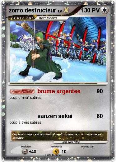 Pokemon zorro destructeur