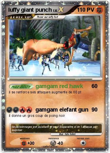 Pokemon luffy giant punch